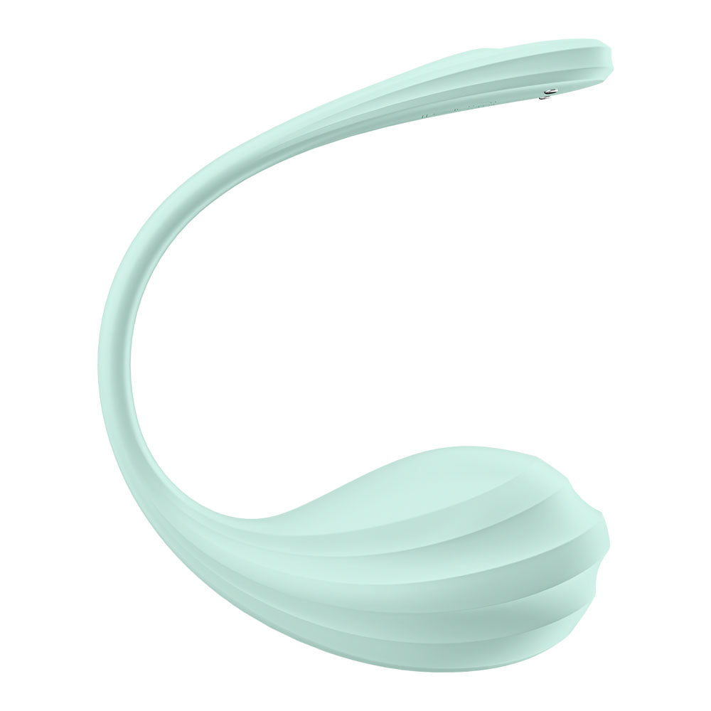 Satisfyer Smooth Petal - Mint - Mint USB Rechargeable Wearable Stimulator with App Control