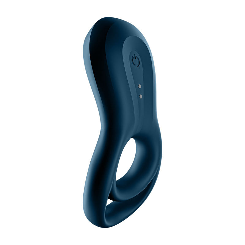 Satisfyer Epic Duo - Navy USB Rechargeable Cock & Balls Ring with App Control