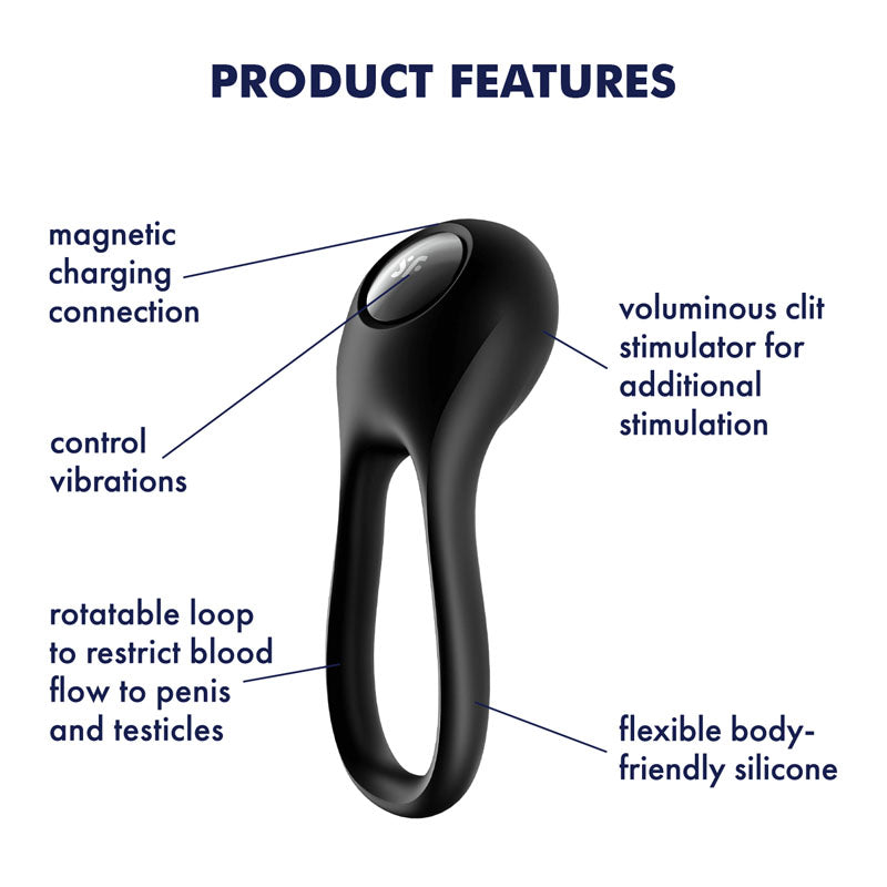 Satisfyer Majestic Duo - USB Rechargeable Cock Ring