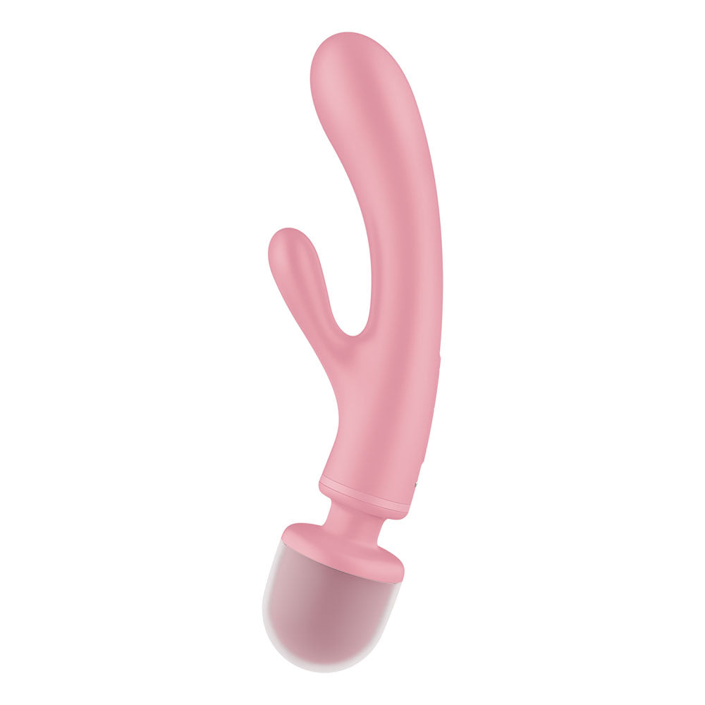 Satisfyer Triple Lover - USB Rechargeable Rabbit Vibrator and Massage Wand