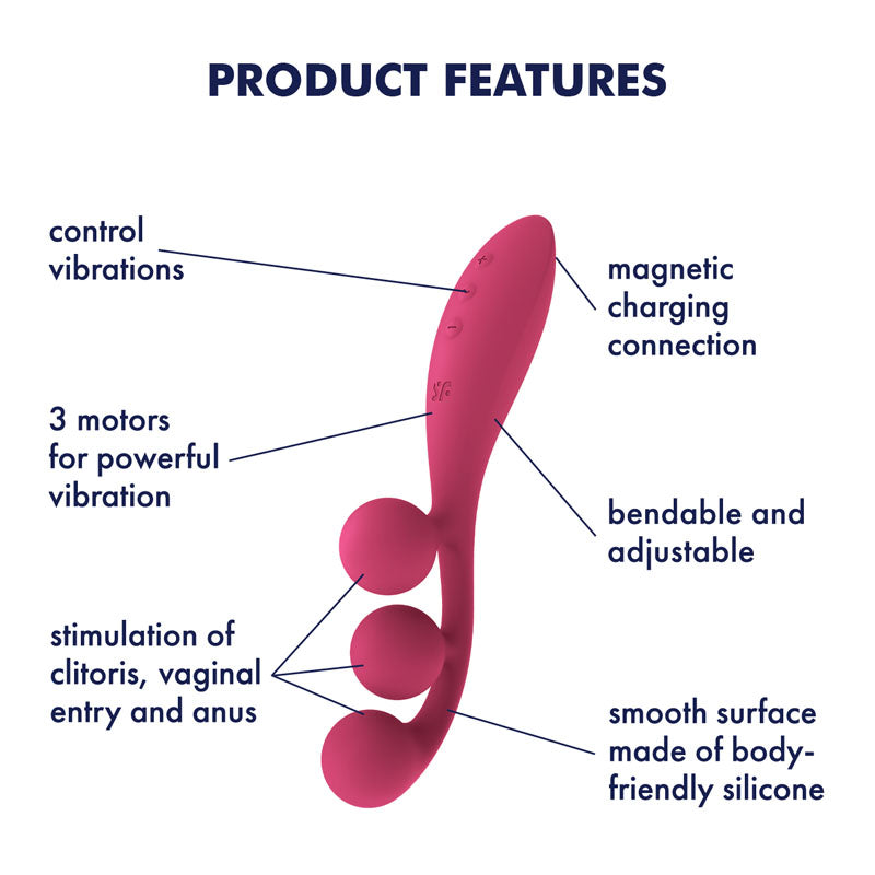 Satisfyer Tri Ball 1 - USB Rechargeable 3-Motor Vibrator