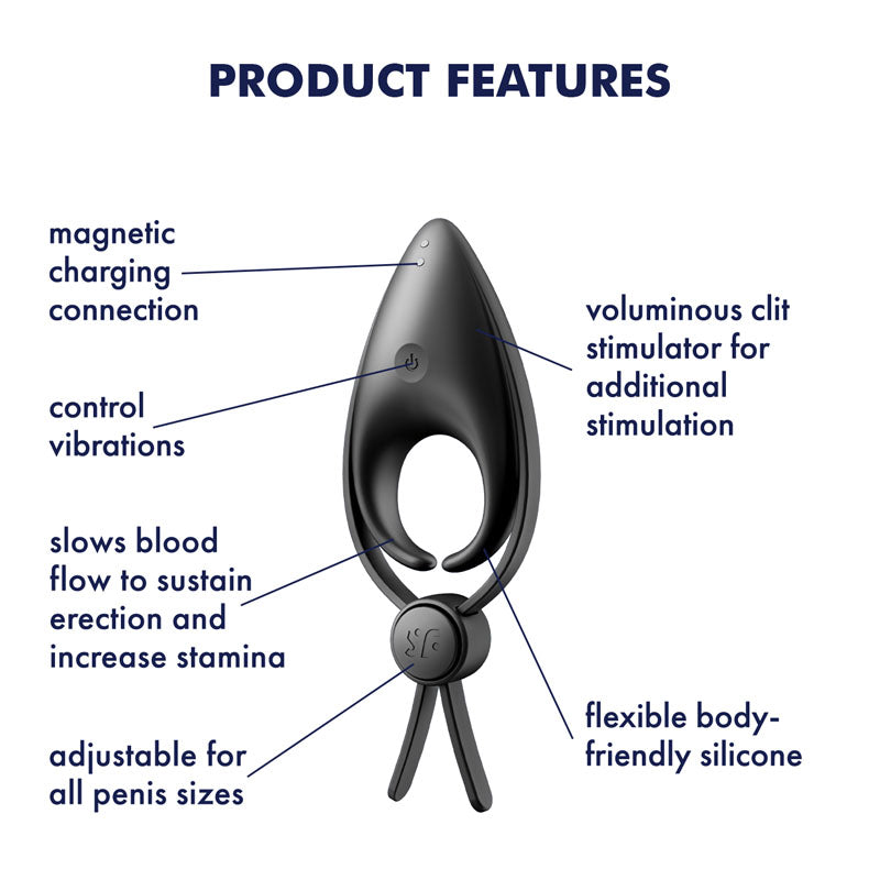 Satisfyer Sniper - - Vibrating Adjustable Lasso Cock Ring