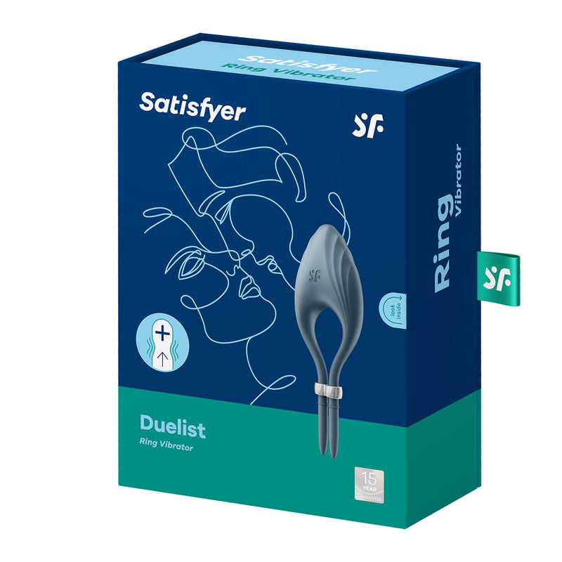 Satisfyer Duelist - Dark Vibrating Adjustable Lasso Cock Ring