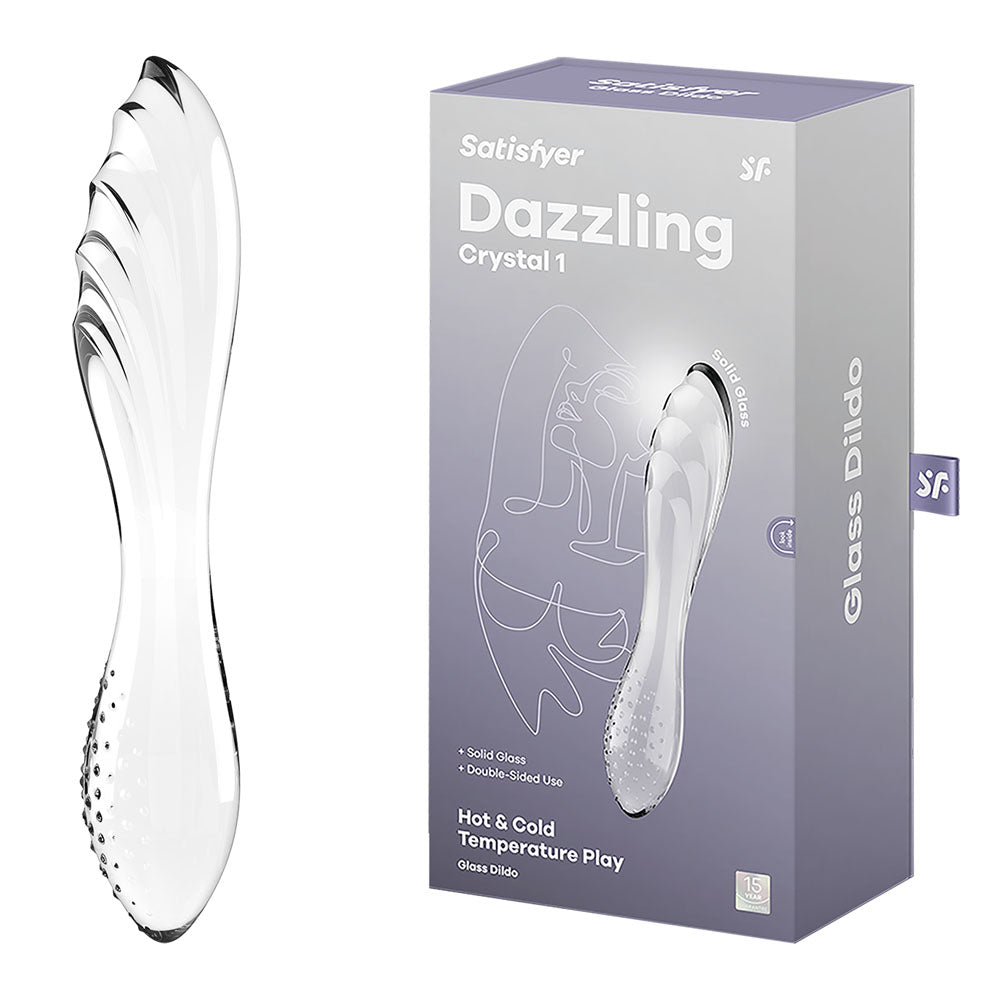 Satisfyer Dazzling Crystal 1 - - Glass Double Ended Dildo