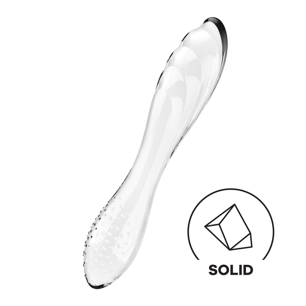 Satisfyer Dazzling Crystal 1 - - Glass Double Ended Dildo