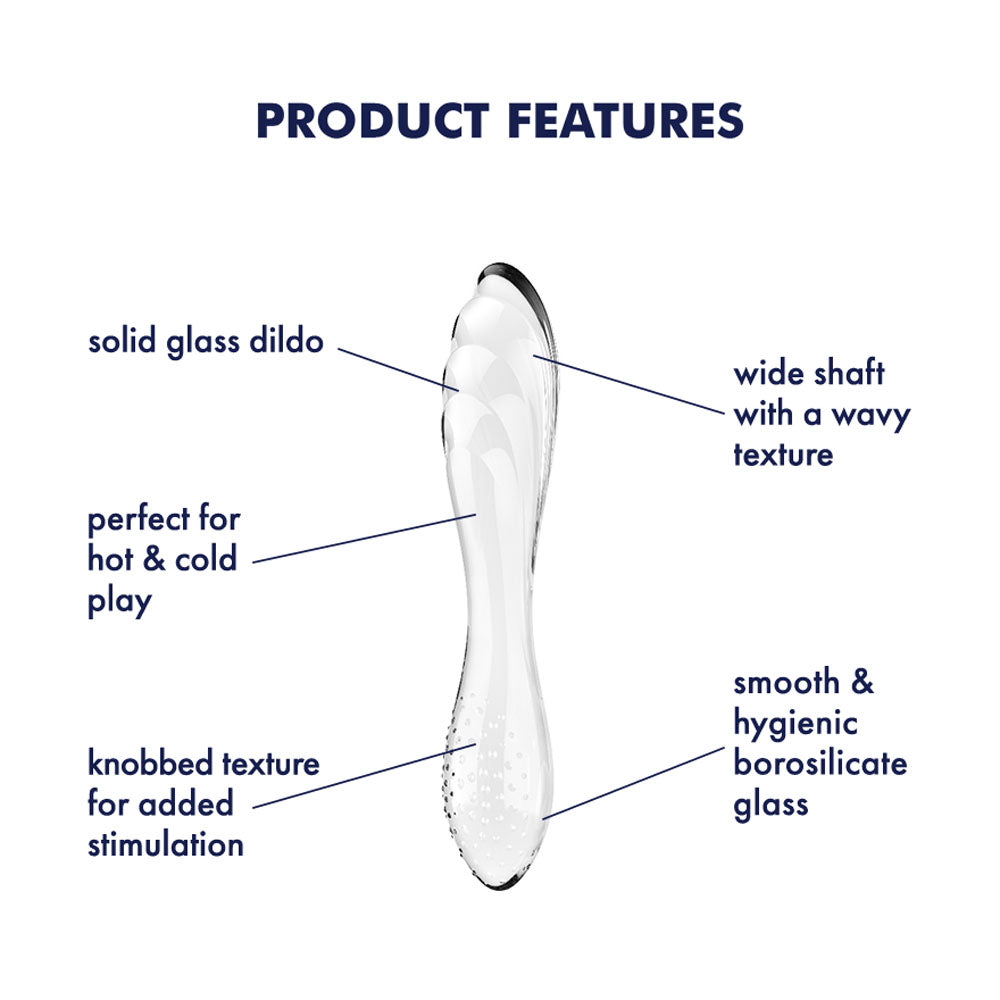 Satisfyer Dazzling Crystal 1 - - Glass Double Ended Dildo