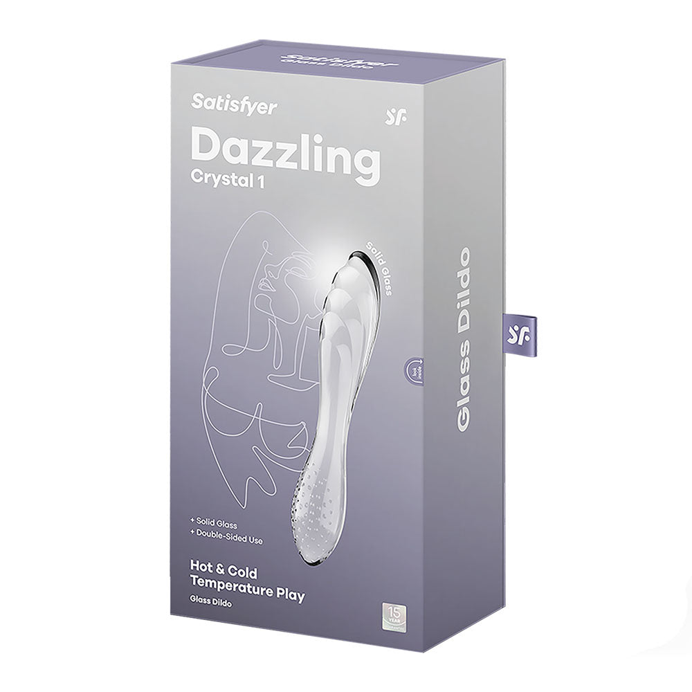 Satisfyer Dazzling Crystal 1 - - Glass Double Ended Dildo