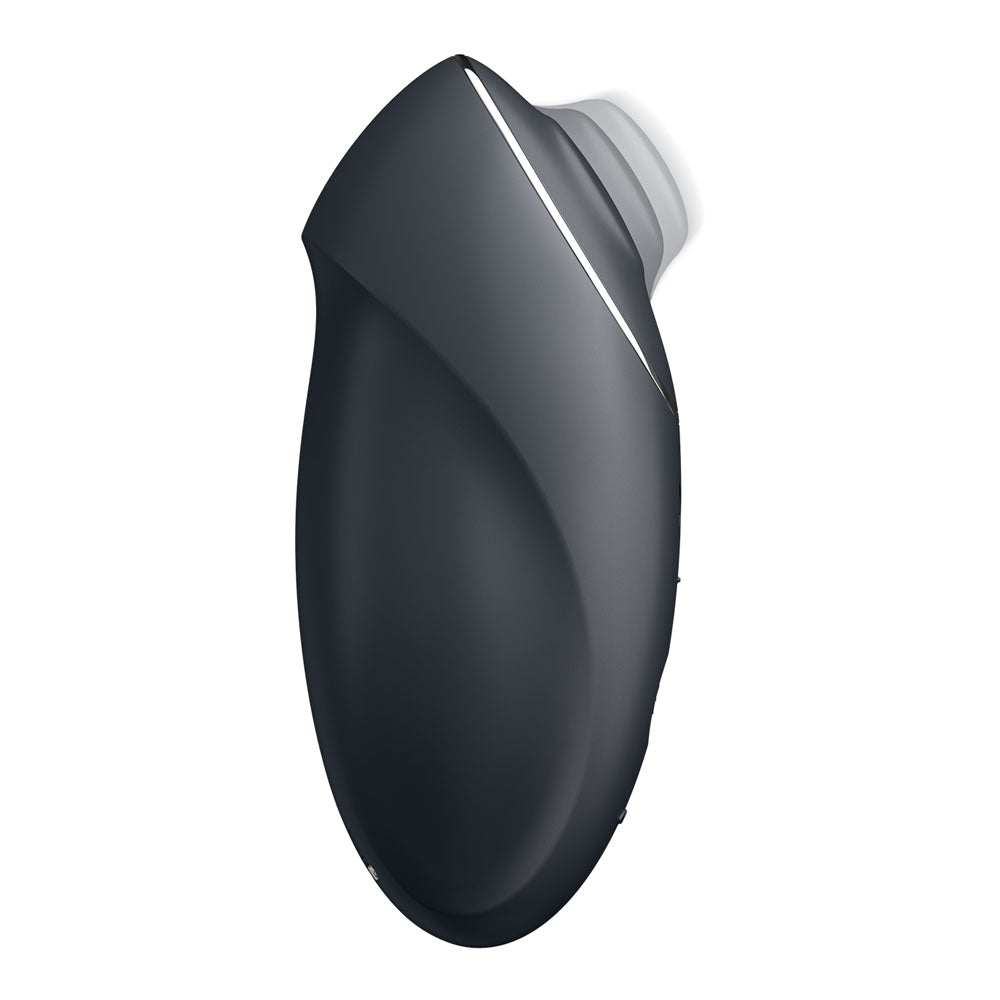 Satisfyer Tap & Climax 1 - Grey - Grey USB Rechargeable Pulsing Stimulator