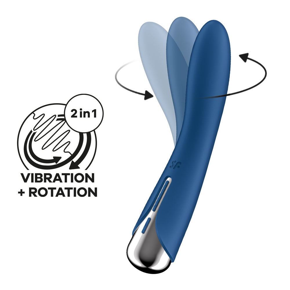 Satisfyer Spinning Vibe 1 - - 17.8 cm USB Rechargeable Rotating Vibrator