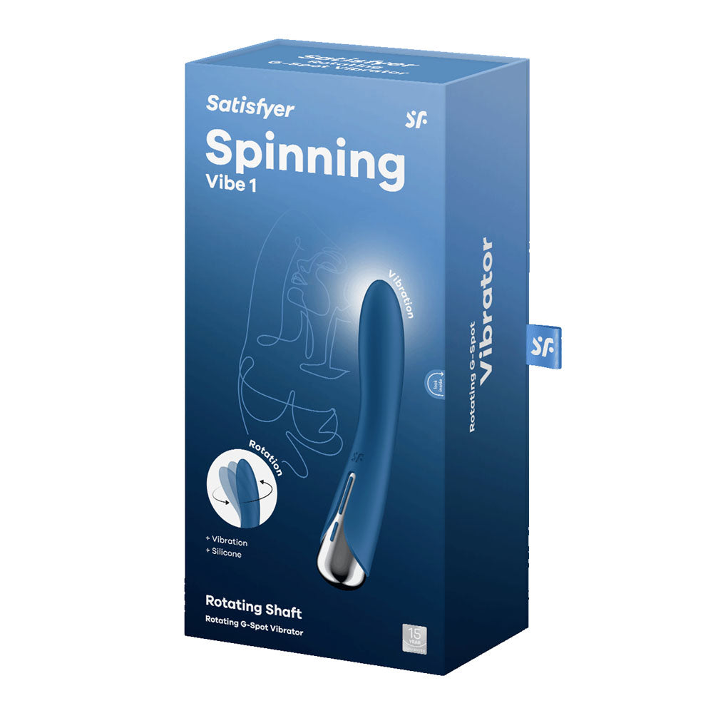 Satisfyer Spinning Vibe 1 - - 17.8 cm USB Rechargeable Rotating Vibrator