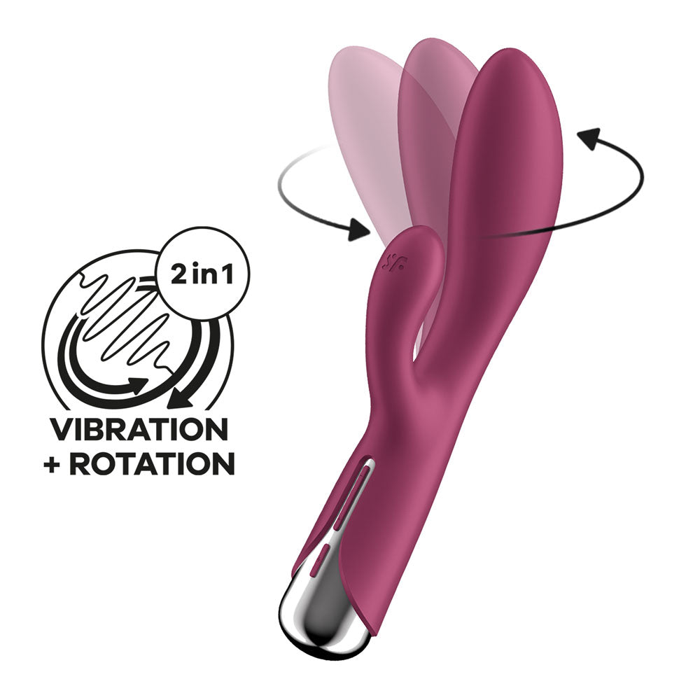Satisfyer Spinning Rabbit 1 - - 20 cm USB Rechargeable Rotating Rabbit Vibrator