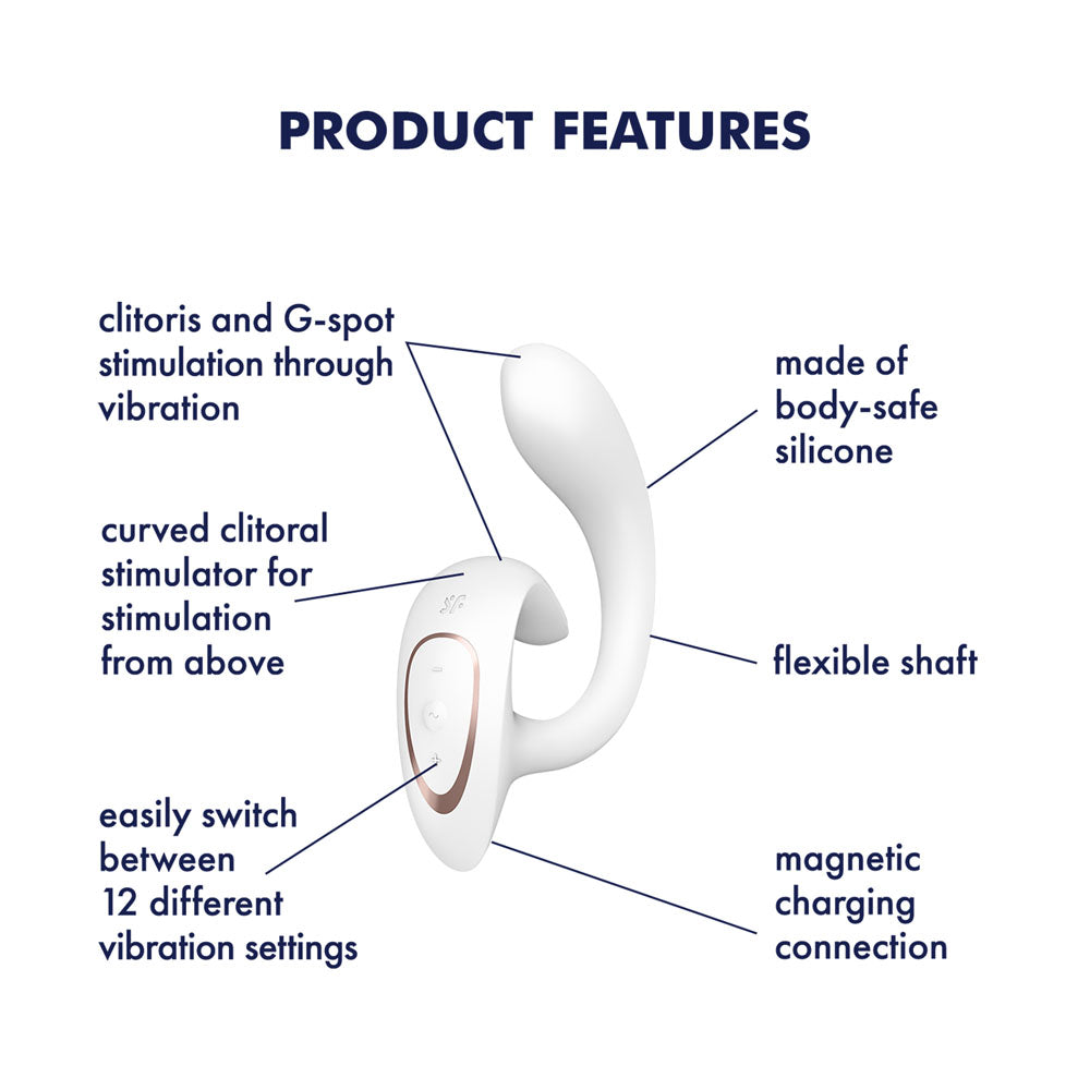 Satisfyer G For Goddess 1 - - USB Rechargeable Vibrator with Clit Stim