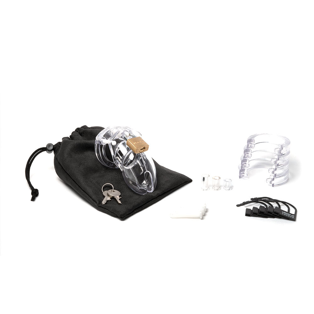 CB-6000S Chastity Cock Cage Kit - - 2.5 Inch Cock Cage Kit