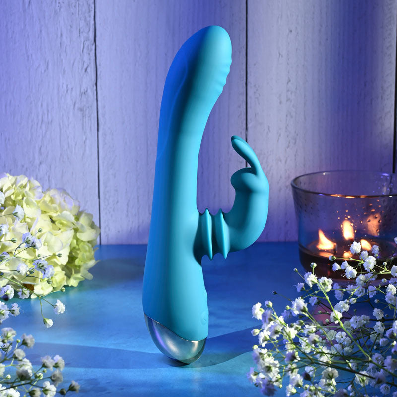 Adam & Eve SHIMMY & SHAKE VELVET RABBIT - 22.4 cm USB Rechargeable Rabbit Vibrator