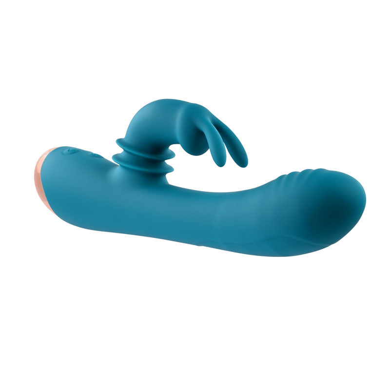 Adam & Eve SHIMMY & SHAKE VELVET RABBIT - 22.4 cm USB Rechargeable Rabbit Vibrator
