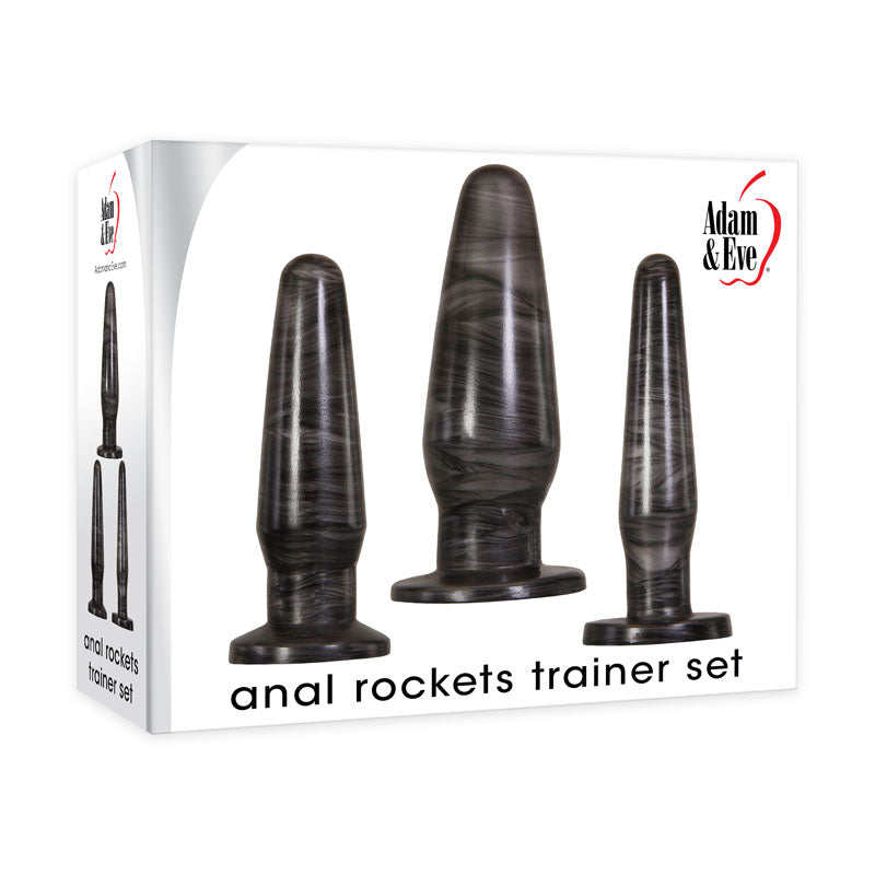Adam & Eve ANAL ROCKETS TRAINER SET - Butt Plugs - Set of 3 Sizes