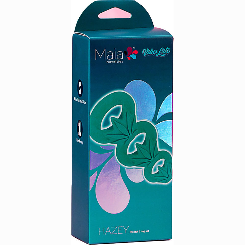 Maia HAZEY - Pot Leaf Cock Rings - Set of 3