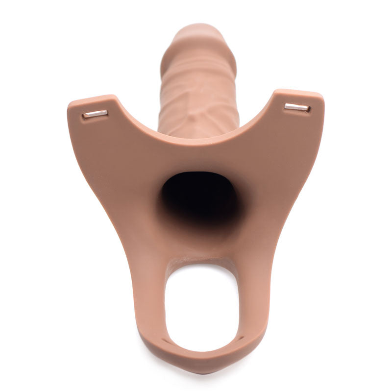 Size Matters Silicone Dildo Strap-On - 15.2 cm Hollow Strap-On