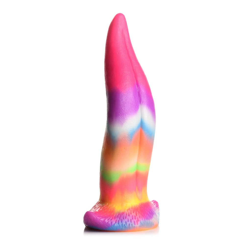 Creature Cocks Unicorn Kiss Silicone Dildo - 21.4 cm Fantasy Unicorn Tongue Dildo