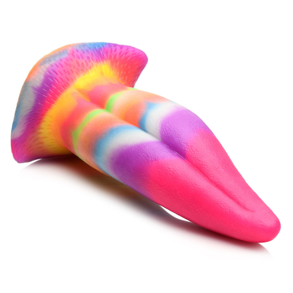 Creature Cocks Unicorn Kiss Silicone Dildo - 21.4 cm Fantasy Unicorn Tongue Dildo