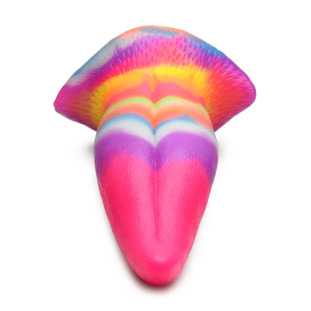 Creature Cocks Unicorn Kiss Silicone Dildo - 21.4 cm Fantasy Unicorn Tongue Dildo
