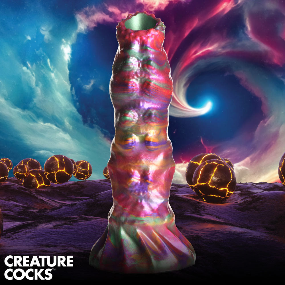 Creature Cocks Larva Silicone Dildo - 22.9 cm Fantasy Dildo with Eggs