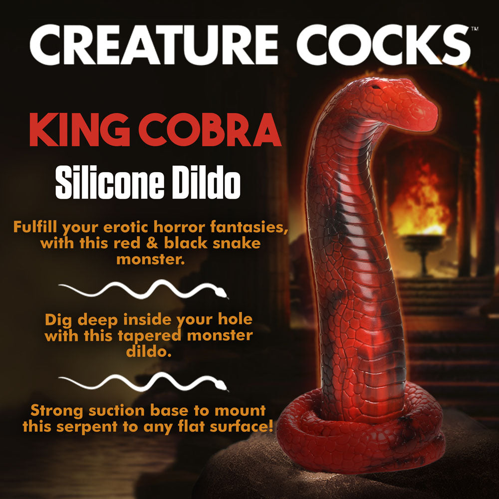 Creature Cocks King Cobra Silicone Dildo - 21.4 cm Fantasy Dildo
