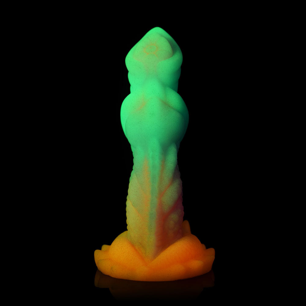 Creature Cocks Aqua-Cock - Glow in Dark Multi- 19.3 cm Fantasy Dildo