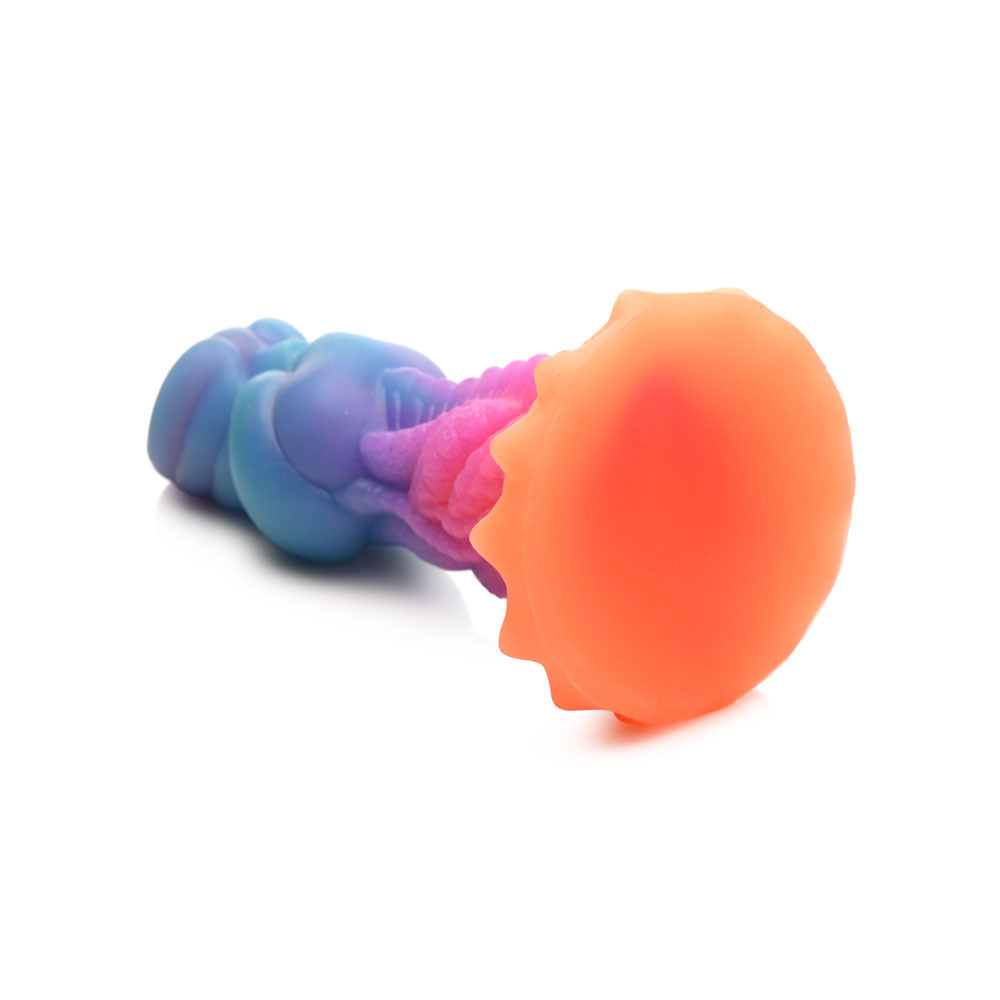 Creature Cocks Aqua-Cock - Glow in Dark Multi- 19.3 cm Fantasy Dildo