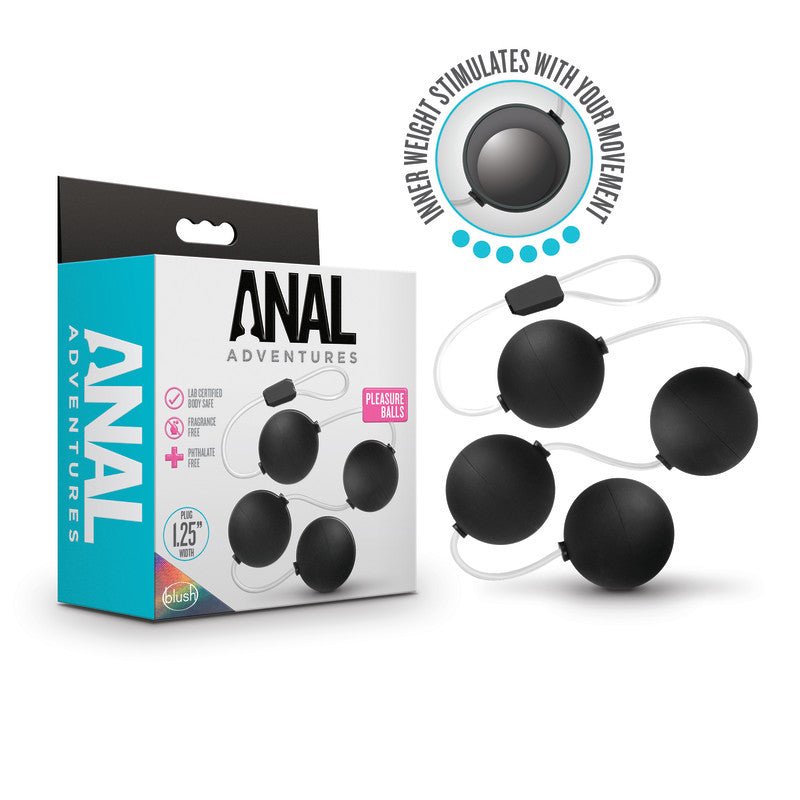 Anal Adventures Pleasure Balls - - 38 cm Anal Balls
