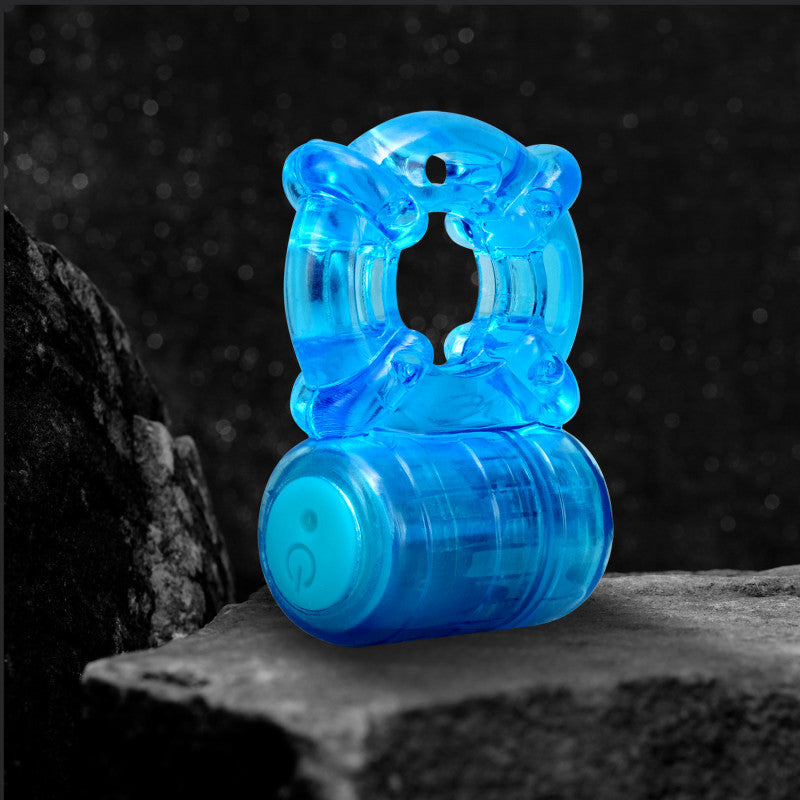 Stay Hard Rechargeable 5 Function Cock Ring - USB Rechargeable Vibrating Cock Ring
