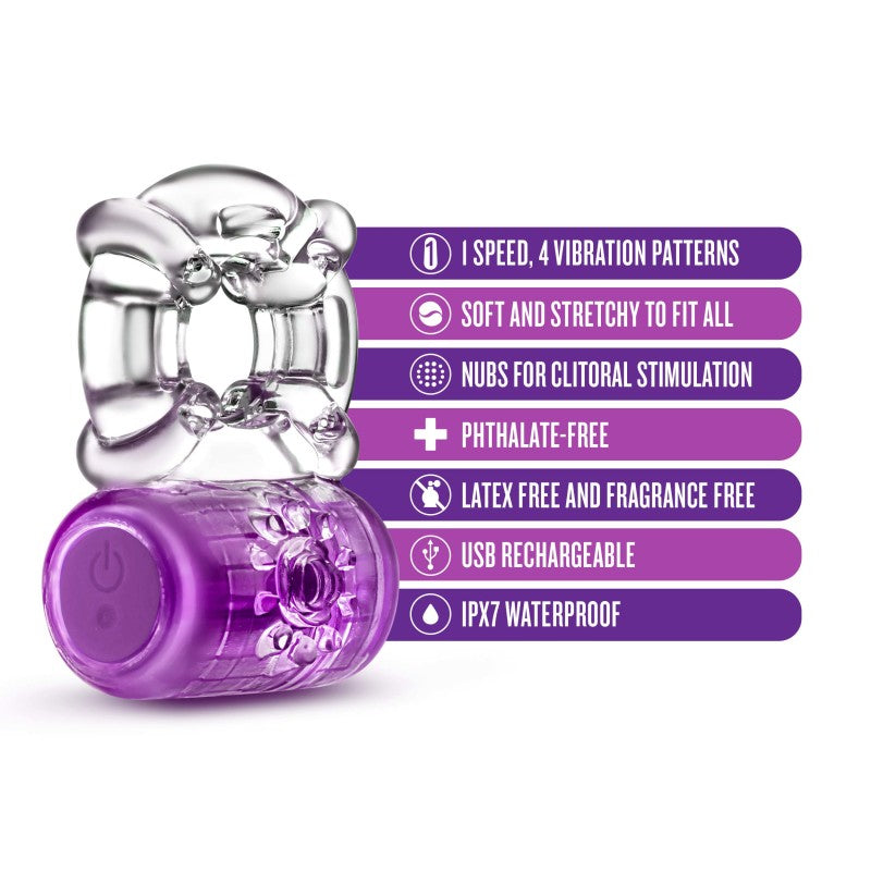 Play With Me Pleaser Rechargeable C-Ring - - USB Rechargeable Cock Ring