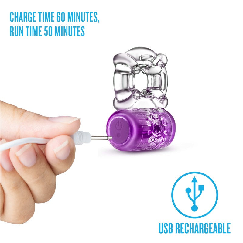 Play With Me Pleaser Rechargeable C-Ring - - USB Rechargeable Cock Ring