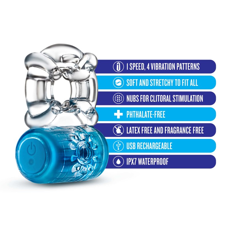 Play With Me Pleaser Rechargeable C-Ring - - Rechargeable Cock Ring