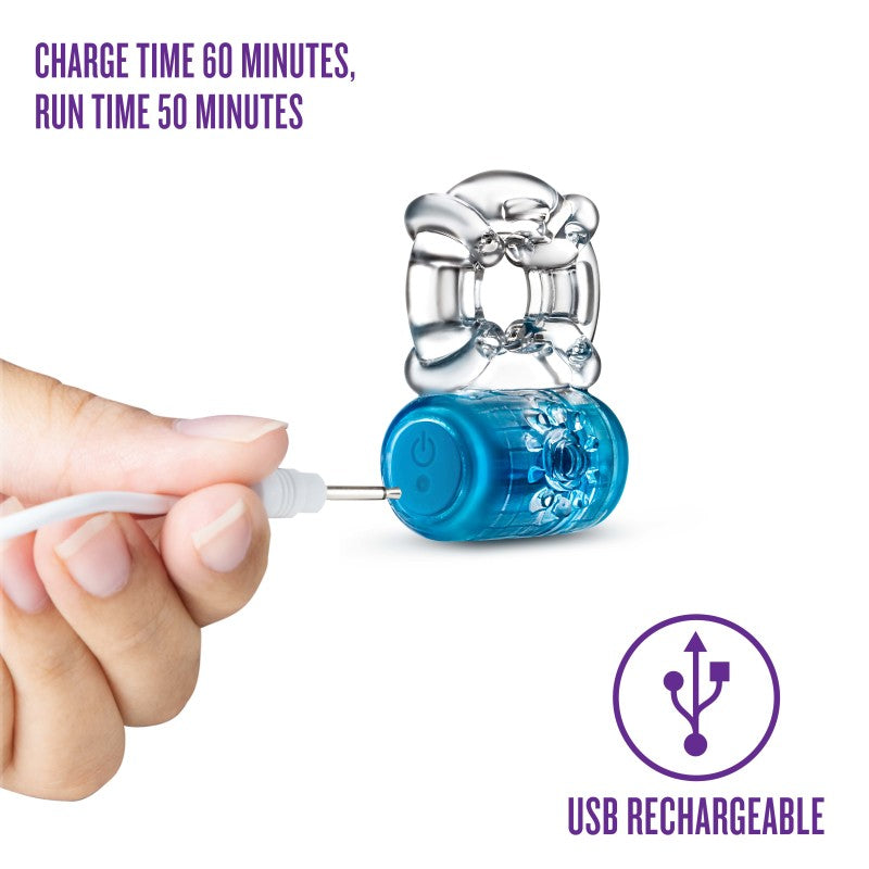 Play With Me Pleaser Rechargeable C-Ring - - Rechargeable Cock Ring
