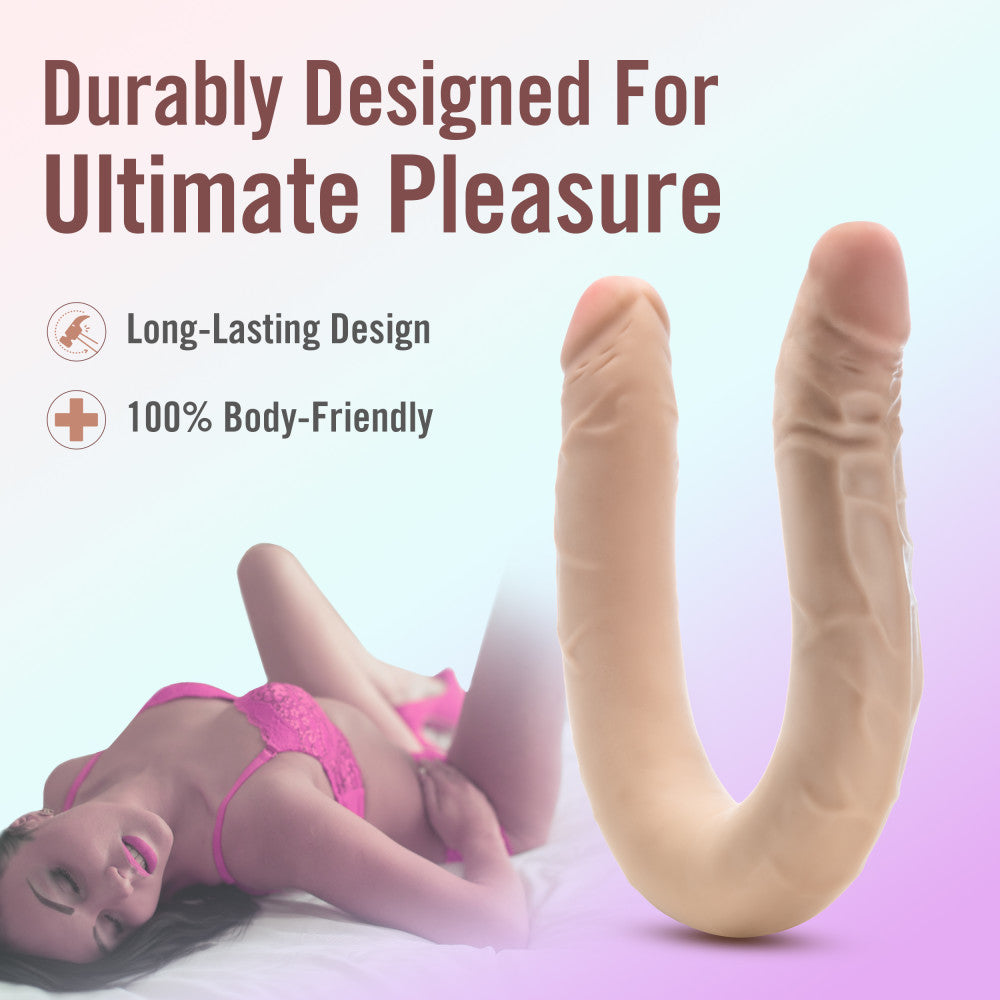 Dr. Skin Plus 16.5'' Posable Double Dong - 42 cm Double Dong
