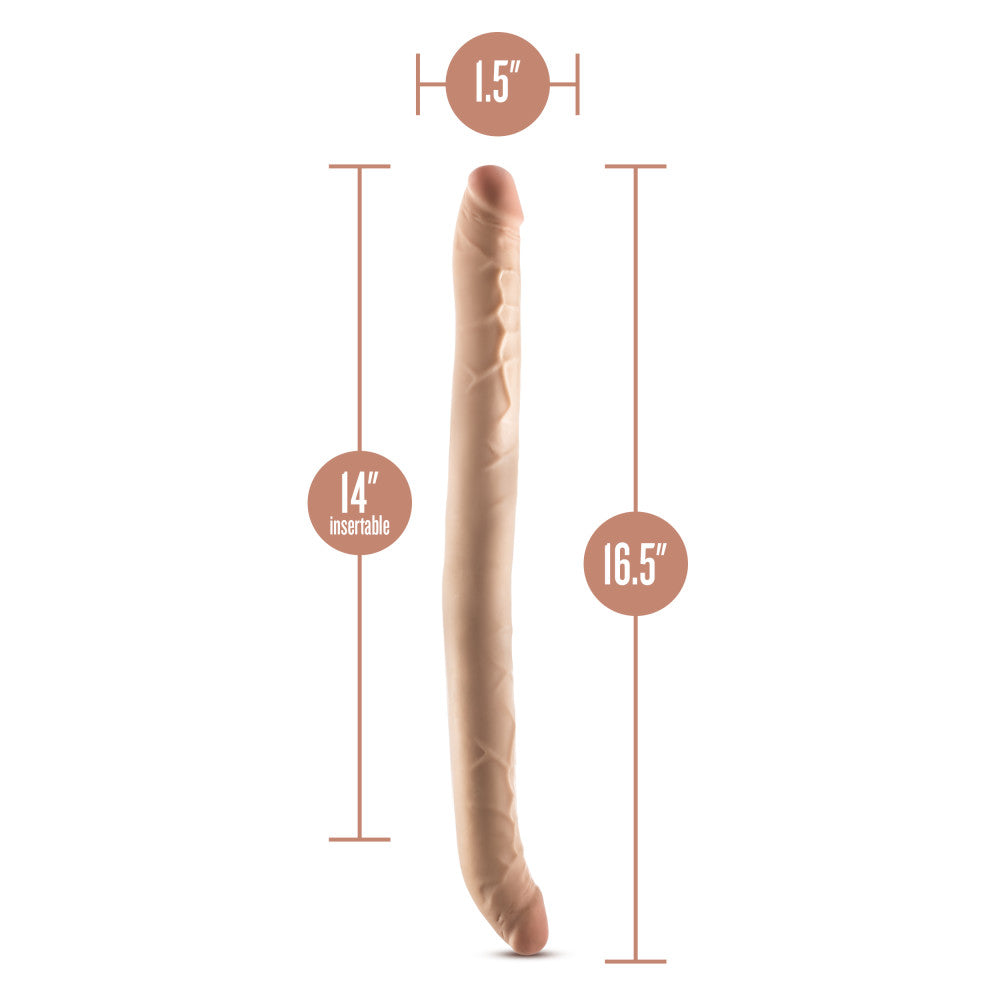 Dr. Skin Plus 16.5'' Posable Double Dong - 42 cm Double Dong