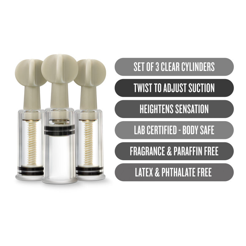 Temptasia Clit & Nipple Twist Suckers - Suckers - Set of 3