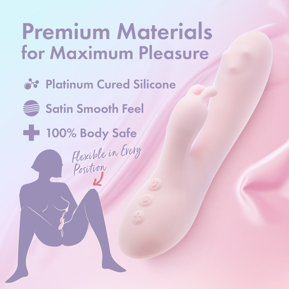 Play With Me - Fairy Flutter - 19.7 cm USB Rechargeable Rabbit Vibrator