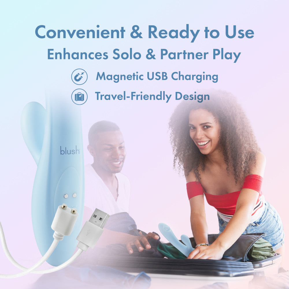 Play With Me - Moondust Magic - 20.3 cm USB Rechargeable Rabbit Vibrator