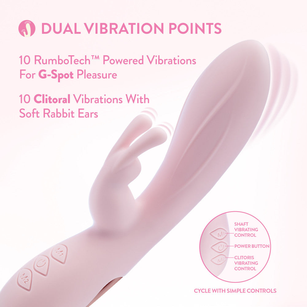 Blush - Morgan - 19.7 cm USB Rechargeable Rabbit Vibrator