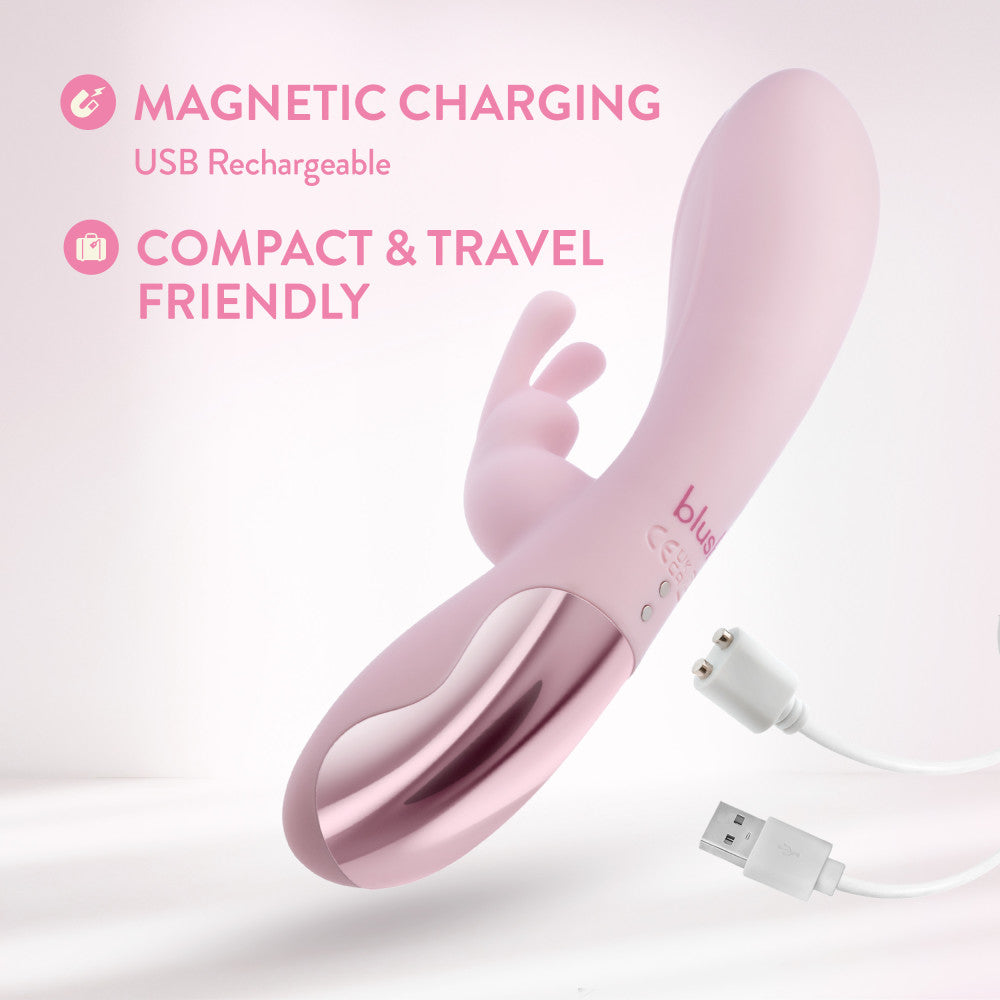 Blush - Morgan - 19.7 cm USB Rechargeable Rabbit Vibrator