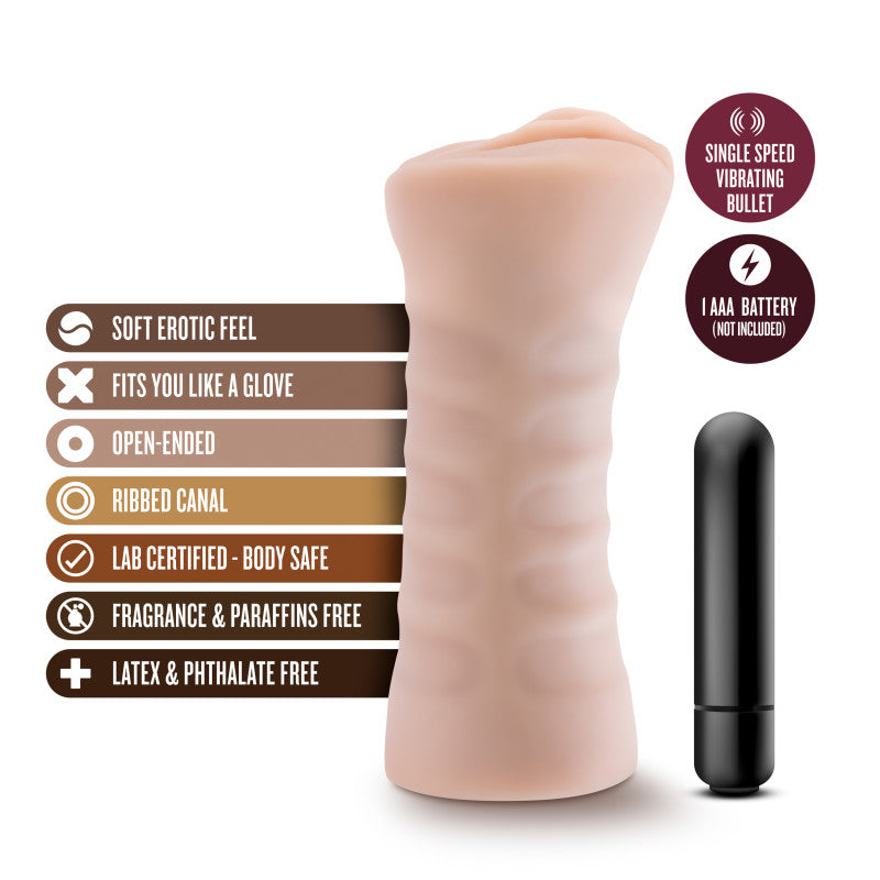M for Men - Rain - Vibrating Vagina Stroker