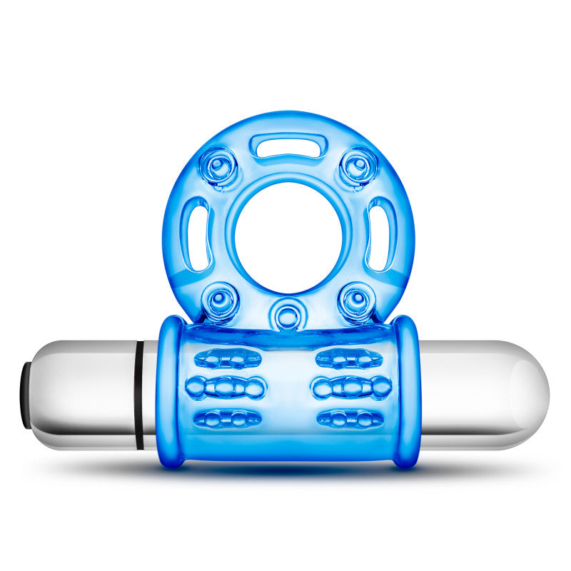 Stay Hard 10-Function Vibrating Bull Ring - Vibrating Cock Ring
