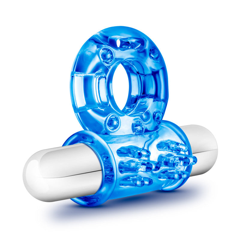 Stay Hard 10-Function Vibrating Bull Ring - Vibrating Cock Ring