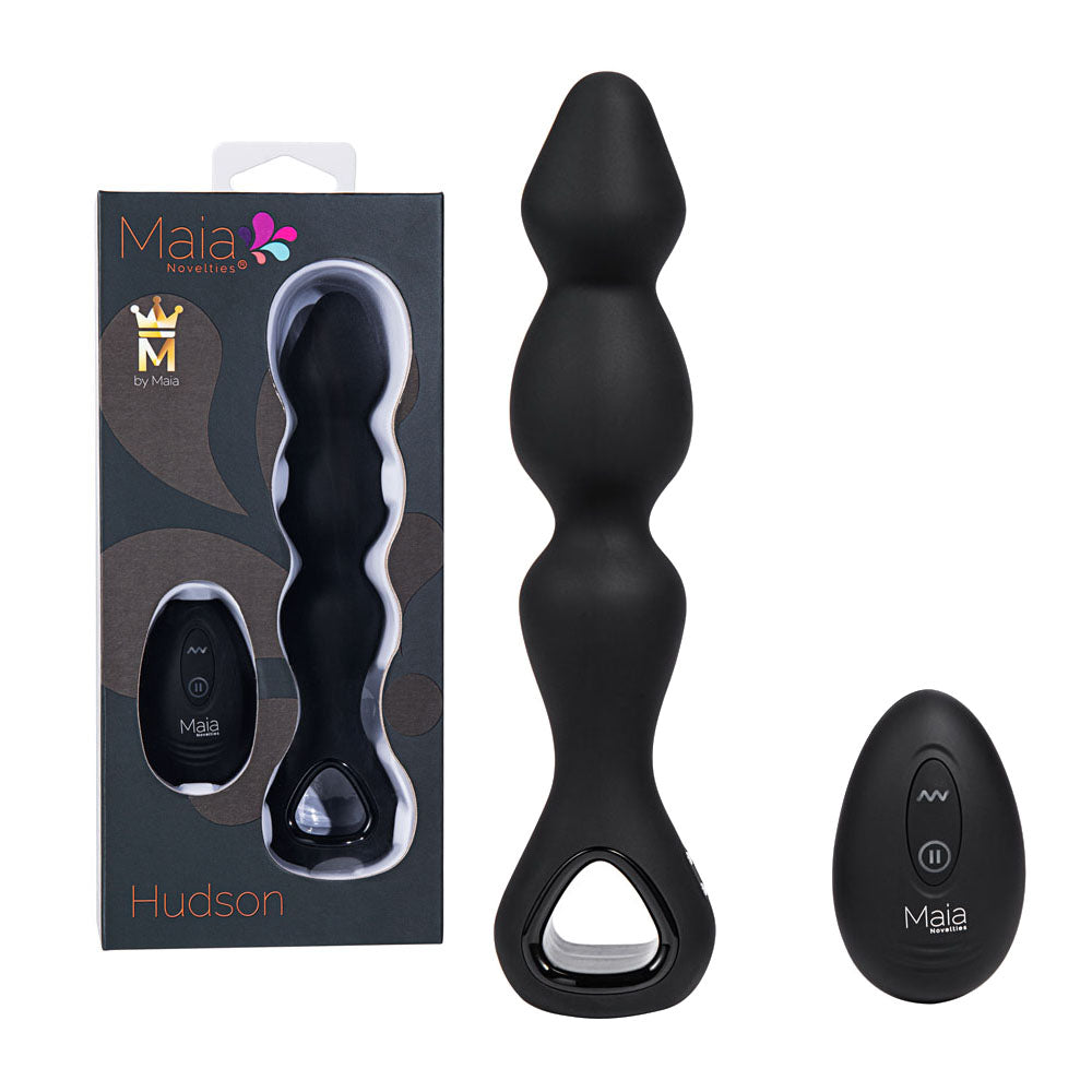 Maia HUDSON - 19 cm USB Rechargeable Anal Vibrator with Wireless Remote