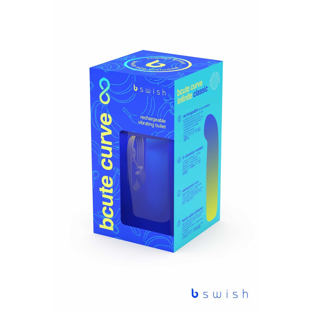 Bcute Curve Infinite Classic Limited Edition - Electric - Electric 10 cm USB Rechargeable Vibrator with Limited Edition Storage Case