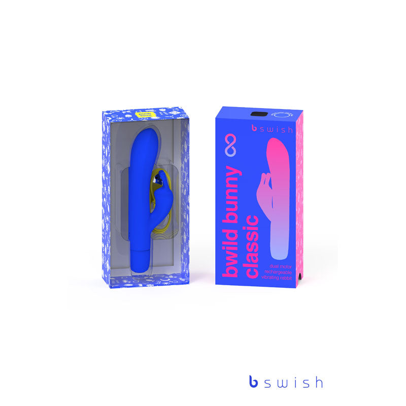 Bwild Classic Bunny Infinite - Pacific - Pacific 15.2 cm USB Rechargeable Rabbit Vibrator