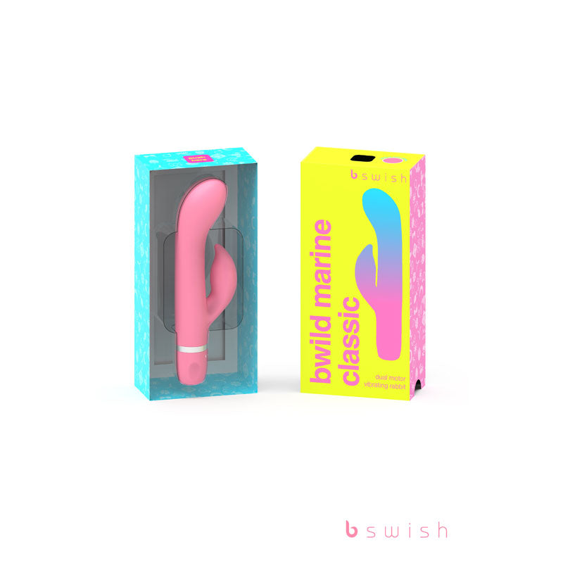 Bwild Classic Marine - Guava - Guava 15.2 cm Rabbit Vibrator