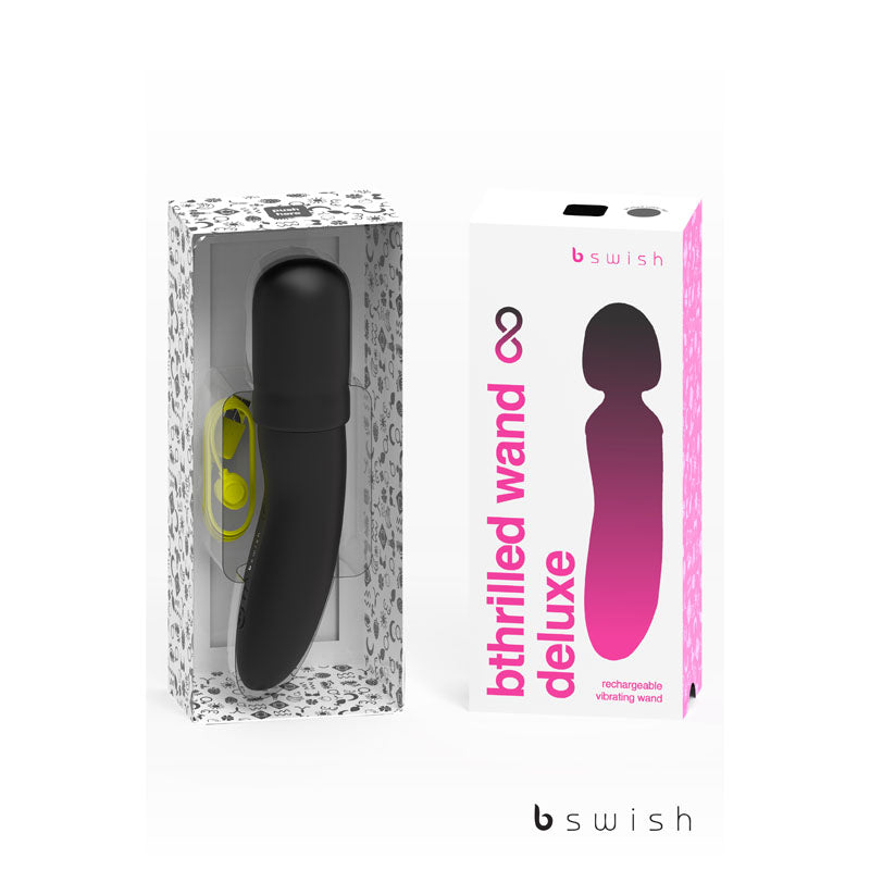 Bthrilled Premium - Noir - 21 cm USB Rechargeable Massage Wand